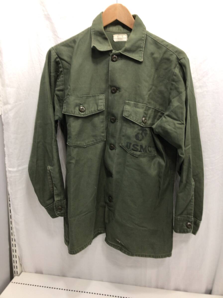 USMC シャツ カーキー サイズ 15 1/2 レディース ユーエスエムシー B28拍卖