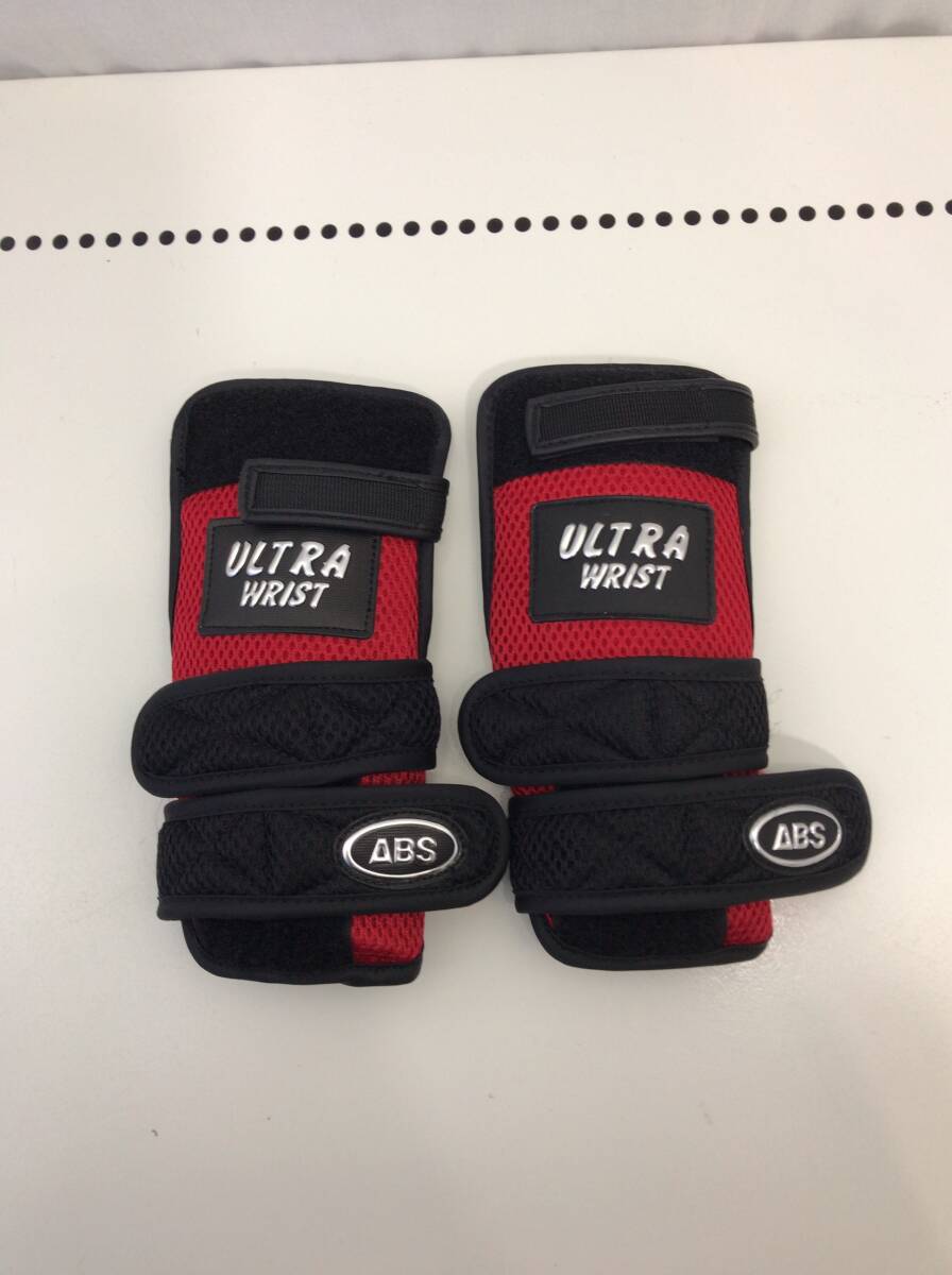 ABS ボウリング グローブ ブラック レッド Mサイズ エービーエス C1k1拍卖