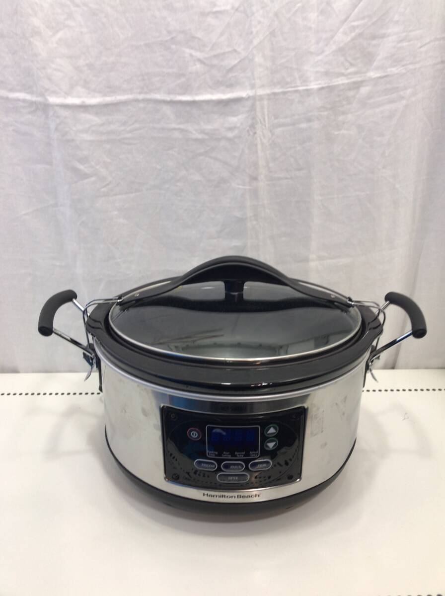 動作未確認 Hamilton Beach 鍋 電気鍋 調理器具 スロークッカー シルバー ブラック SC26 ハミルトンビーチ P拍卖