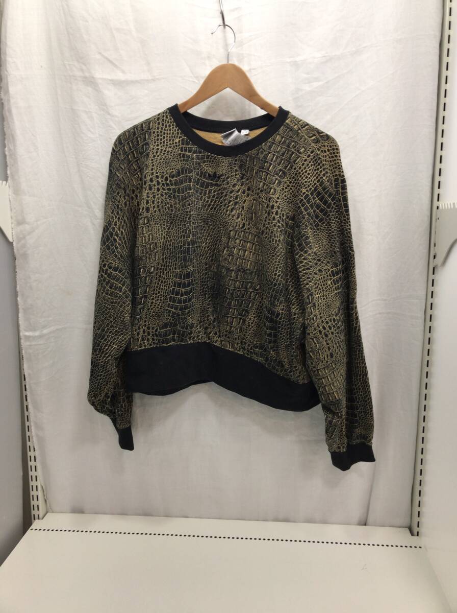 adidas アディダス トレーナー クロコ柄 Lサイズ レディース アディダス I8拍卖