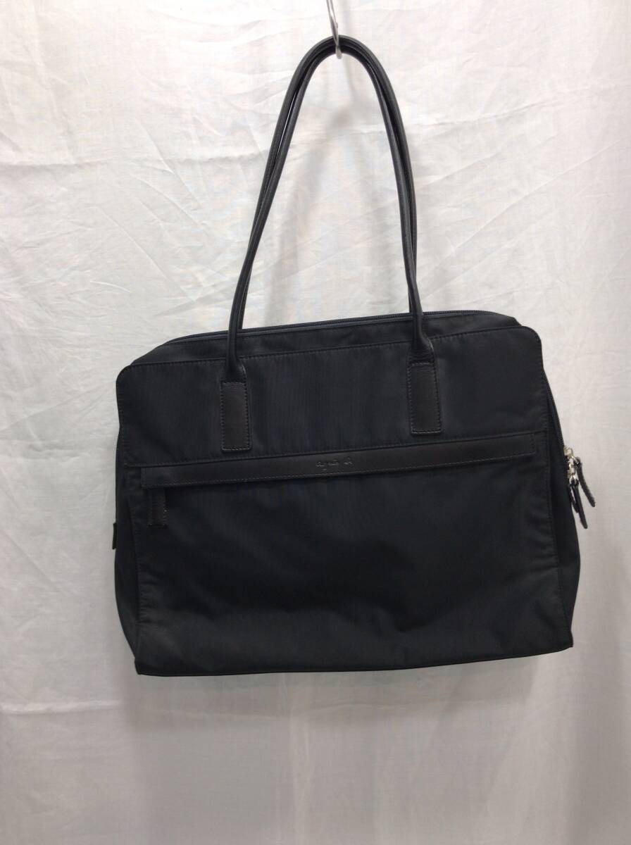 agnes b バッグ ハンドバッグ ブラック ビジネス 就活 ナイロン アニエスベー E8拍卖