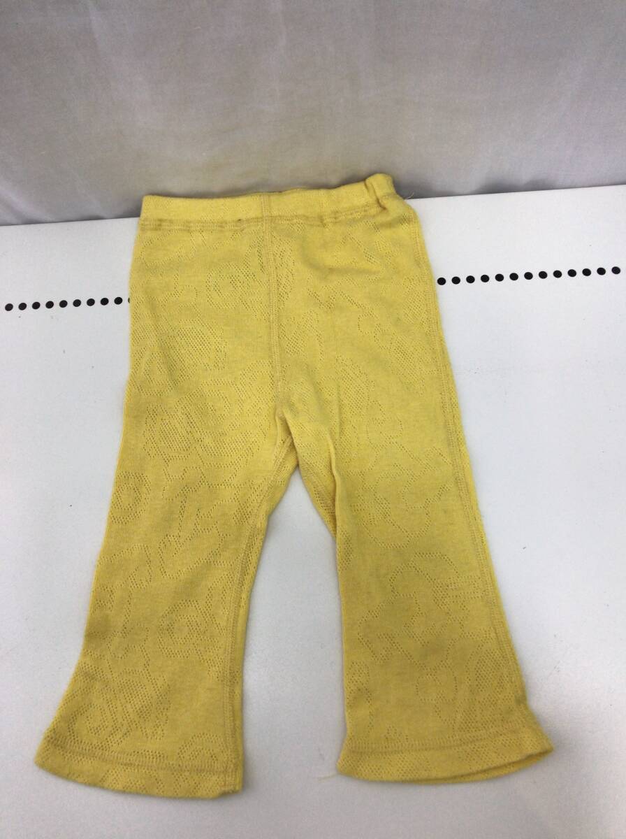 HYSTERIC MINI パンツ レギンス イエロー 80cm キッズ 子ども 女の子 ヒステリック ミニ E39拍卖