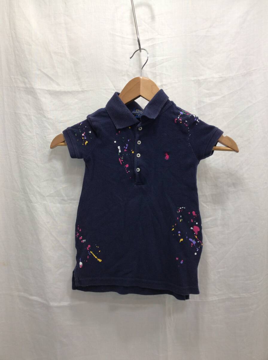 POLO RALPH LAUREN 半袖 ポロシャツ ネイビー サイズ 6 120cm キッズ 子供 ポロ ラルフローレン A5拍卖