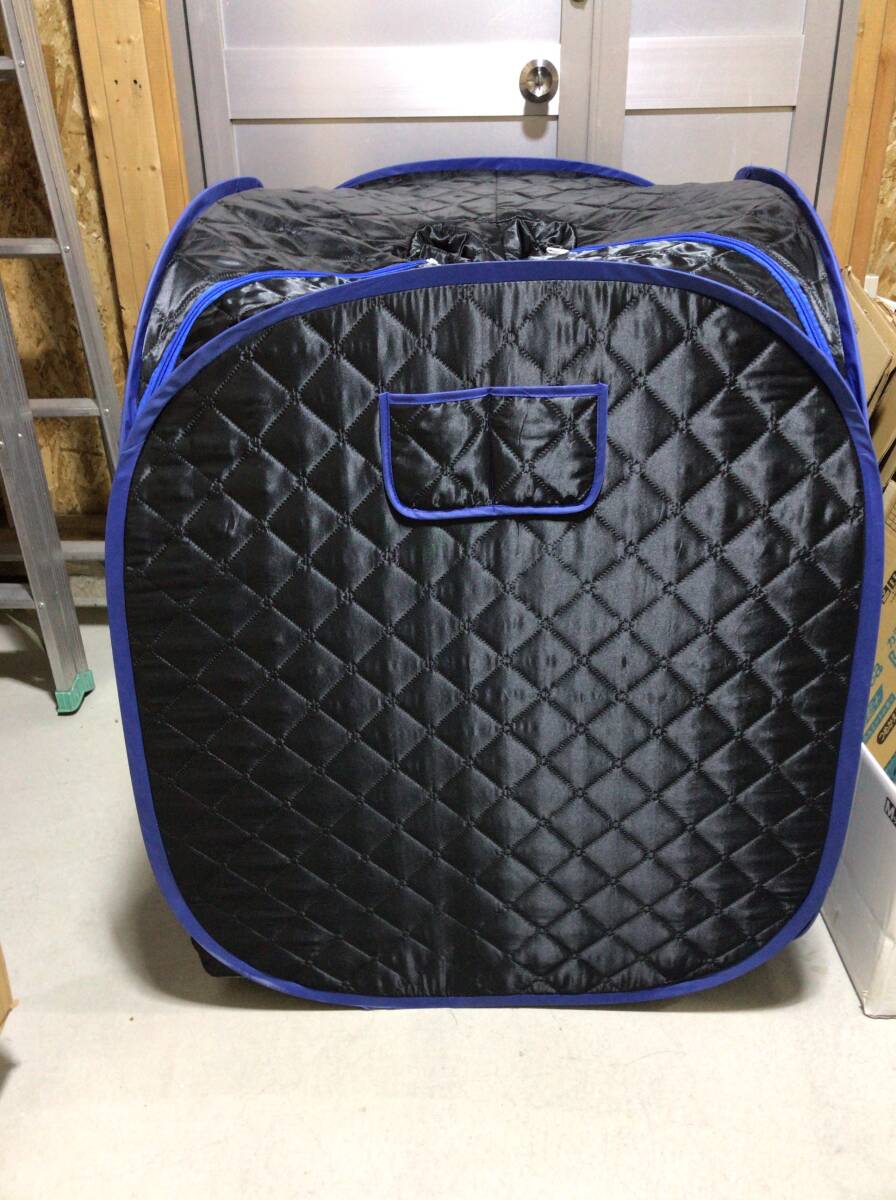 動作未確認 パーソナル スチーム サウナ ブラック ブルー 2個口発送 R拍卖