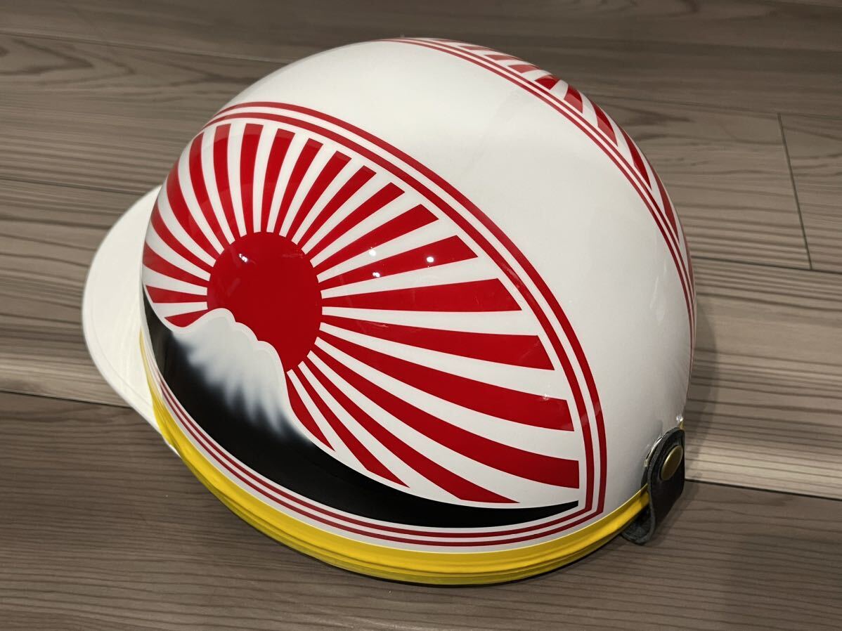 特殊 富士日章 コルク半 ヘルメット 旧車會 暴走族 三段シート アルフィン ロケットカウル 軽スロ 旭風防 ゼファー400 CBX400F拍卖