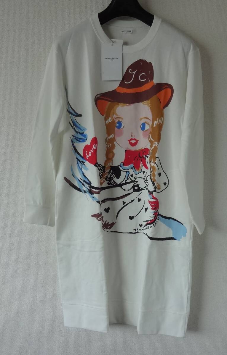 Mサイズ ツモリチサト★ワコール 新品タグ付 長袖ロング丈ワンピース トレーナー地 ルームウエア かぶりタイプ ウェスタンカウガール拍卖