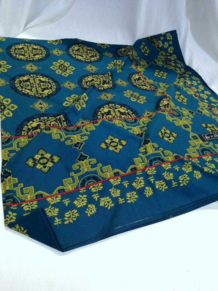 g_t N497 【綿100%多包布/テーブルクロス/ソファ掛/風呂敷】 未使用 多包布 サイズ122cmx1120cm 未使用保管品拍卖