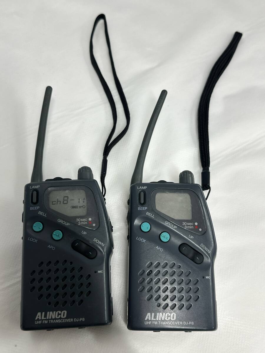【14】 ALINCO DJ-P8 トランシーバー 2台 難あり UHF FM TRANSCEIVER拍卖