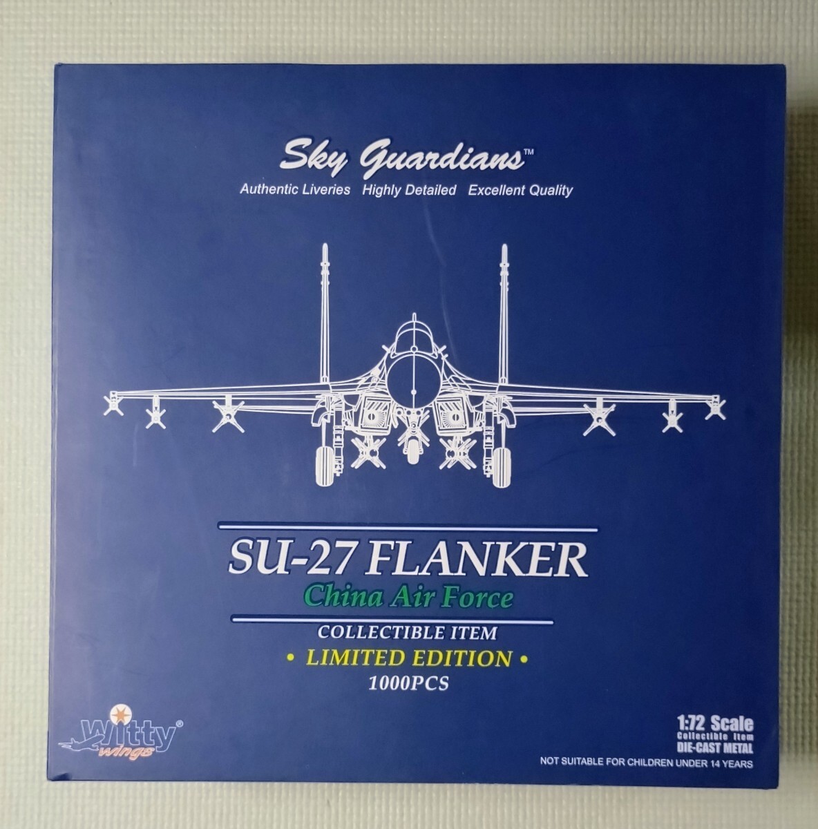 1000個限定 Witty Wings 1/72 Su-27 フランカー (J-11) 中国空軍 五星紅旗 Su-27 FLANKER China Air Force LIMITED 戦闘機拍卖