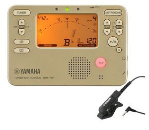 YAMAHA ヤマハ チューナーメトロノーム TDM-710GLM(専用マイクロフォン付き)拍卖