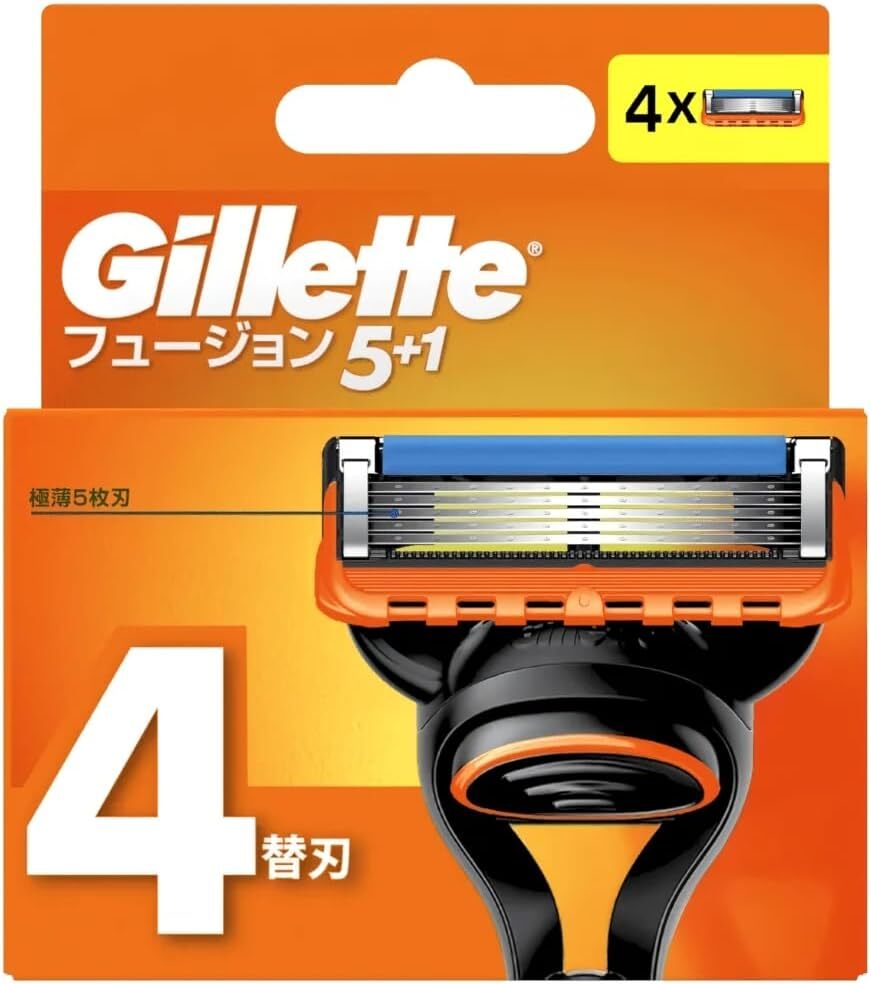 Gillette ジレット フュージョン 4枚刃替刃 4個入り拍卖