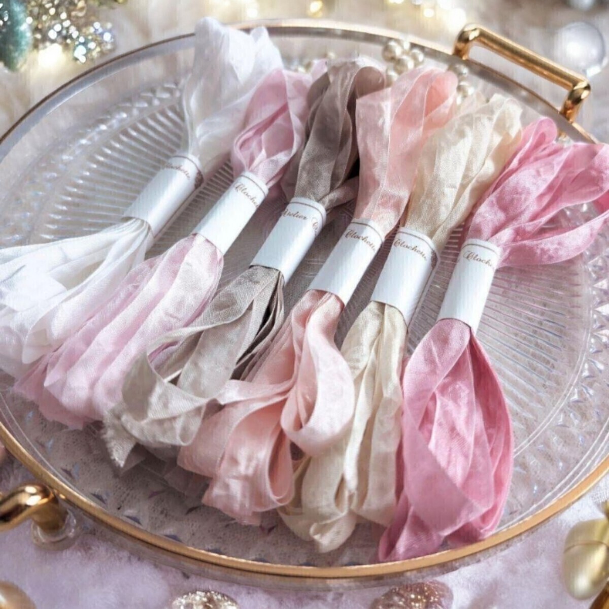 ドライフラワー 手芸 シャビーシック くしゅくしゅリボン アンティーク風 拍卖