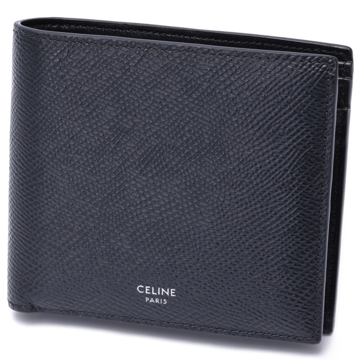 セリーヌ/CELINE バイフォールドウォレット / 二つ折り財布 10C87 グレインドカーフスキン ブラック 【中古】S-158954拍卖