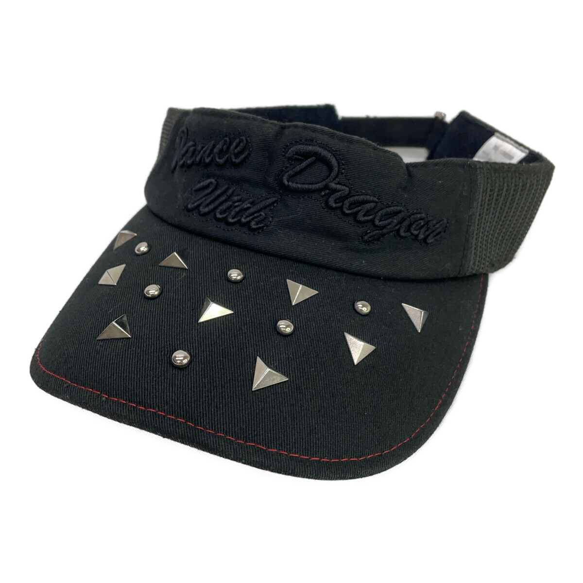 coco 中古 ダンスウィズドラゴン DANCE WITH DRAGON サンバイザー ブラック 黒 スタッズバイザー レターパックプラス発送可 K020015拍卖