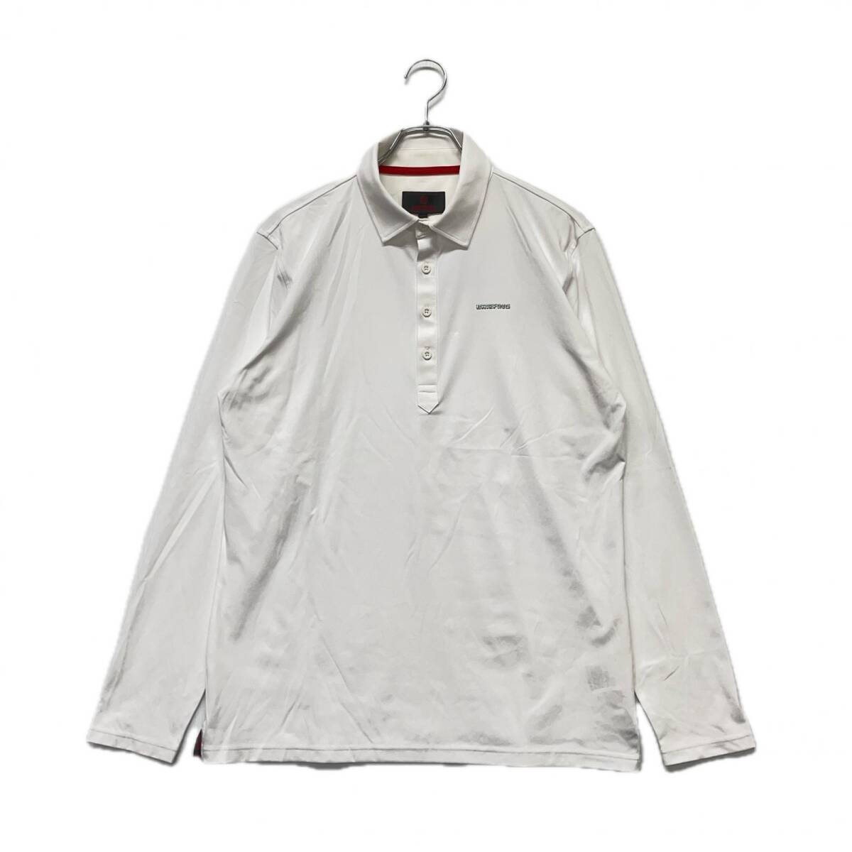 coco 中古 ブリーフィング BRIEFING メンズ 長袖ポロシャツ L 白 ホワイト レターパックプラス発送可 120872拍卖