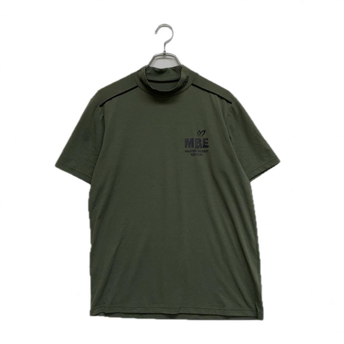 coco 中古 マスターバニーエディション メンズ 半袖シャツ 5(L) カーキ モックネック プリントロゴ レターパックプラス発送可 K021733拍卖