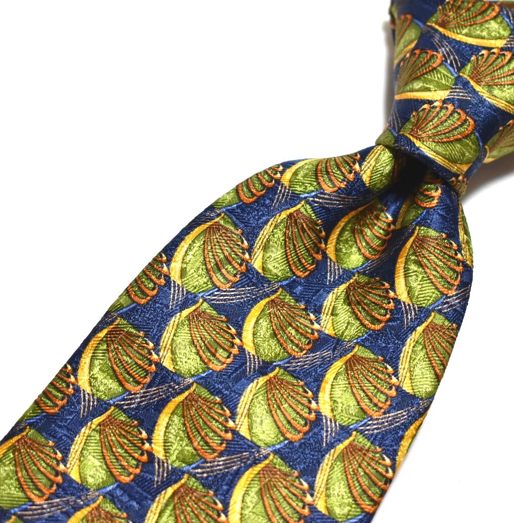 C968☆エルメルジルドゼニア ネクタイ パターン柄☆3本以上送料無料拍卖