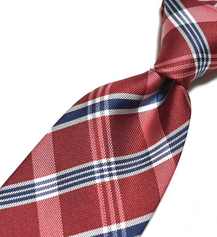 E110☆カルバンクライン ネクタイ チェック柄☆3本以上送料無料☆拍卖