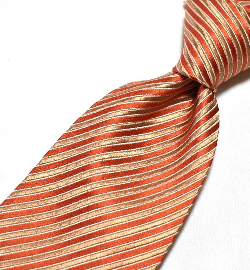 C387☆ミラショーン ネクタイ ストライプ柄☆3本以上送料無料拍卖