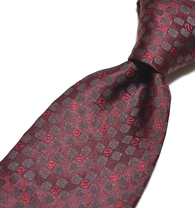 E163☆デュポン ネクタイ パターン柄☆3本以上送料無料☆拍卖