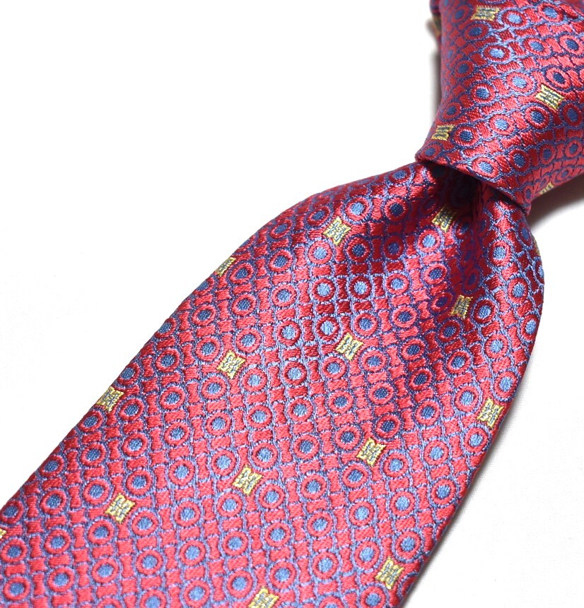 E161☆DAKS ネクタイ パターン柄☆3本以上送料無料☆拍卖