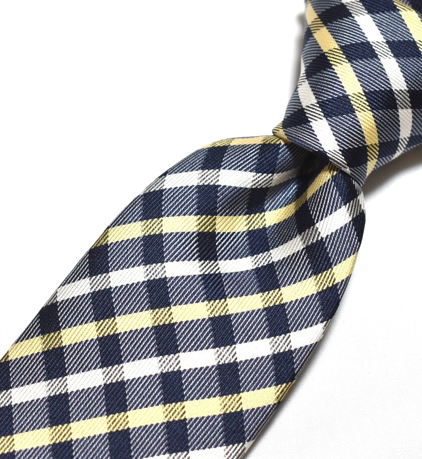 C554☆デュポン ネクタイ チェック柄☆3本以上送料無料拍卖