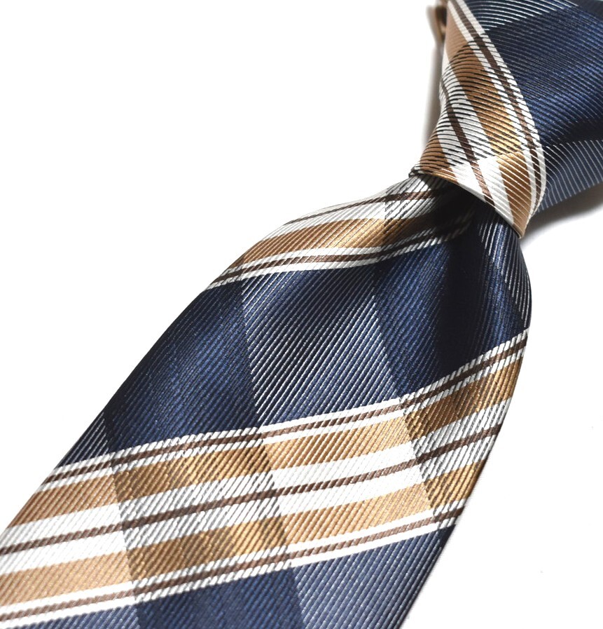 E130☆NAUTICA ネクタイ チェック柄☆3本以上送料無料☆拍卖