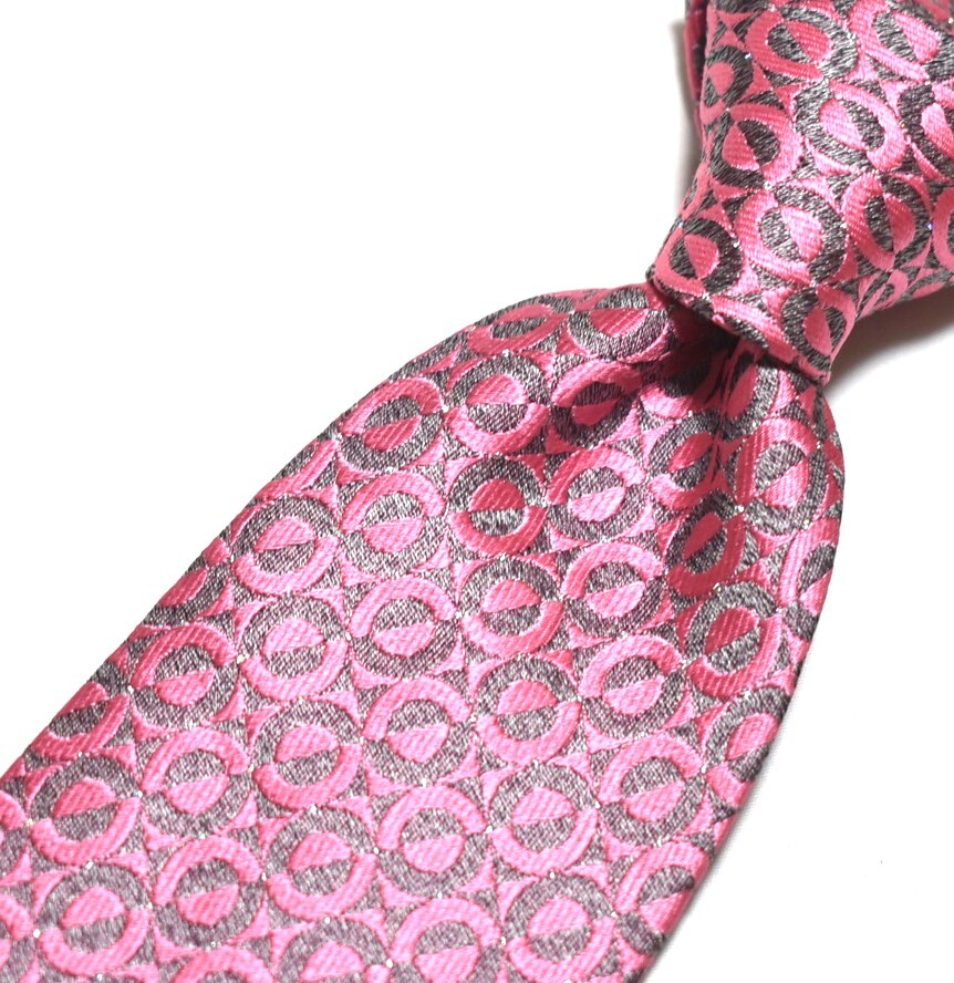 E139☆DAKS ネクタイ パターン柄☆3本以上送料無料☆拍卖