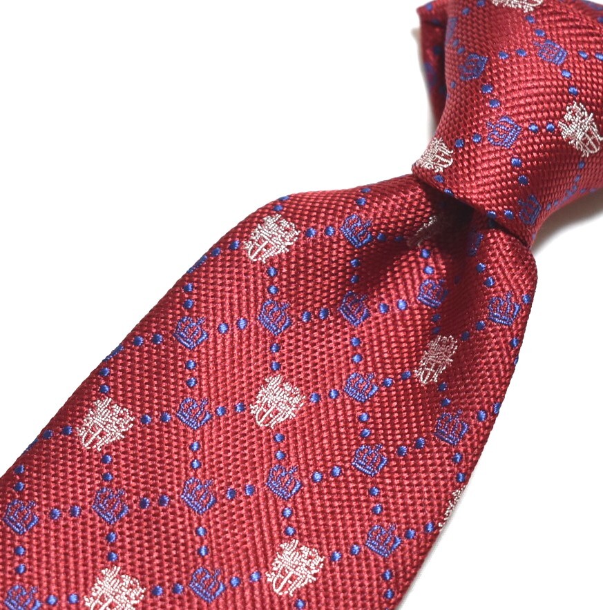 E111☆DAKS ネクタイ パターン柄☆3本以上送料無料☆拍卖