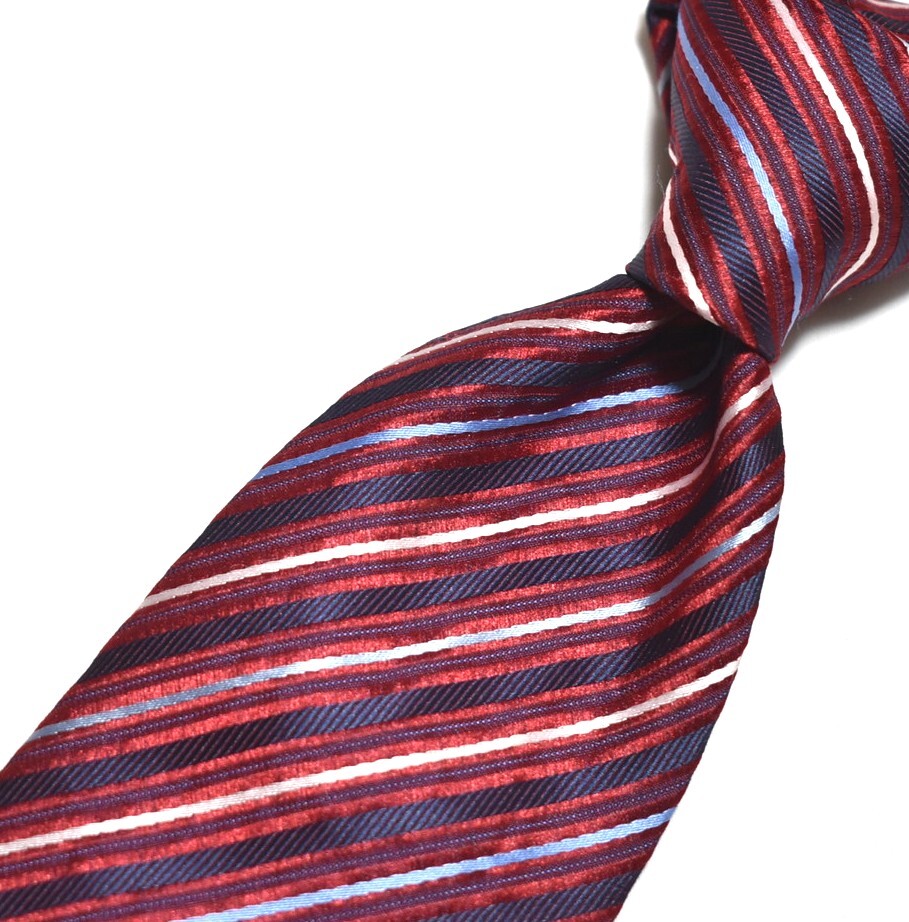 C158☆トラサルディ ネクタイ ストライプ柄☆3本以上送料無料拍卖