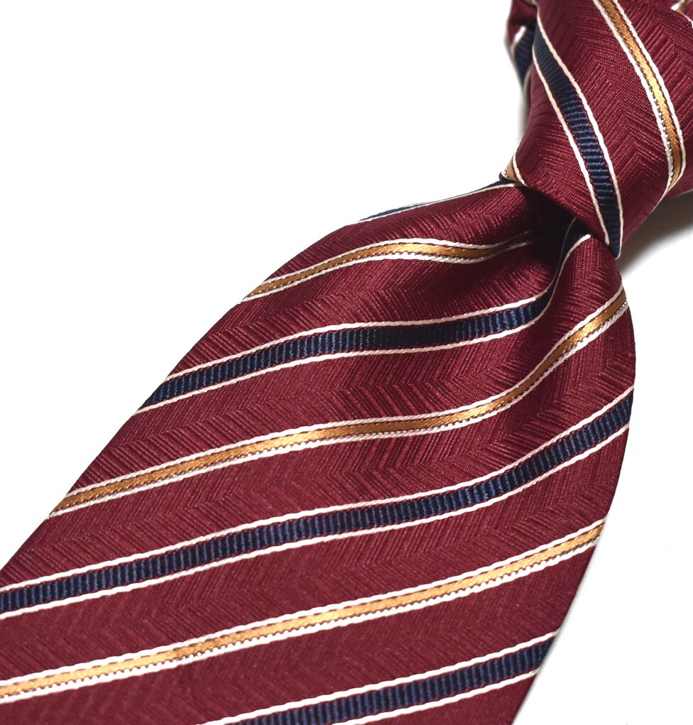 E182☆ピエールカルダン ネクタイ ストライプ柄☆3本以上送料無料☆拍卖