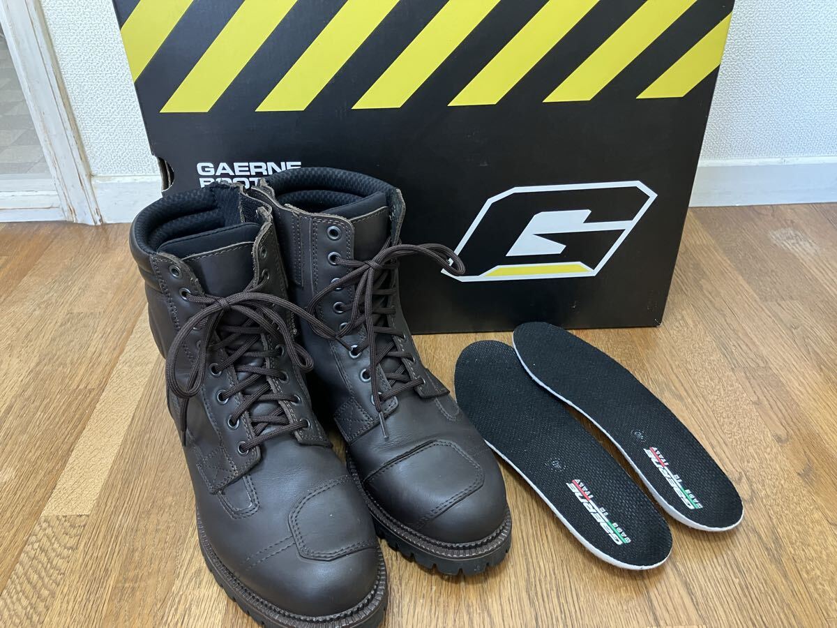 一度使用 ガエルネ Gストーン ブラウン GORE-TEX 25.5cm Gaerne G-STONE拍卖