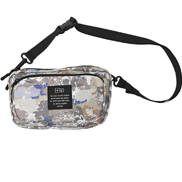 <スプラッシュカモフラ(509)> kiu キウ 300D フロントポケットミニショルダーバッグ K156拍卖