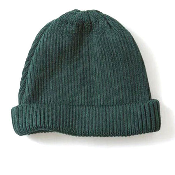 <フォレストグリーン>ロトト ビーニー ROTOTO コットンロールアップビーニー R5021 ニット帽 帽子 ビーニー拍卖