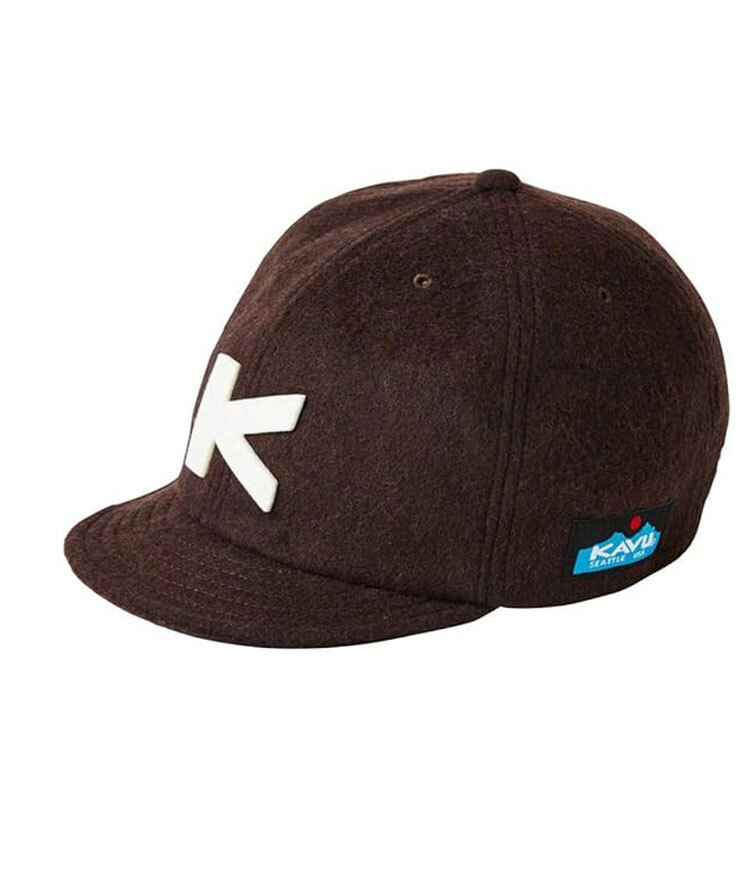 <ブラウン>カブー キャップ KAVU ウールベースボールキャップ 198203180 ウールキャップ 帽子 ハイキング拍卖