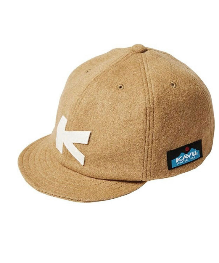 <ベージュ>カブー キャップ KAVU ウールベースボールキャップ 198203180 ウールキャップ 帽子 ハイキング拍卖