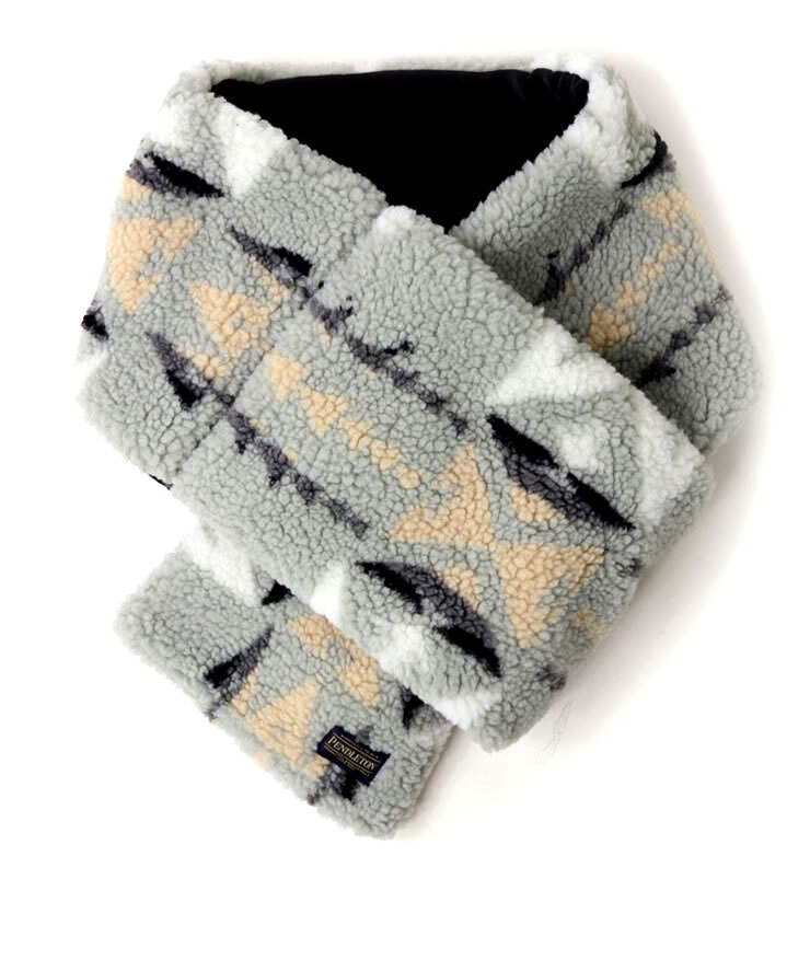 <グレー>PENDLETON ペンドルトン ボアマフラー PDT-000-253023 防寒 BOA MUFFLER ボア ファー 防寒拍卖