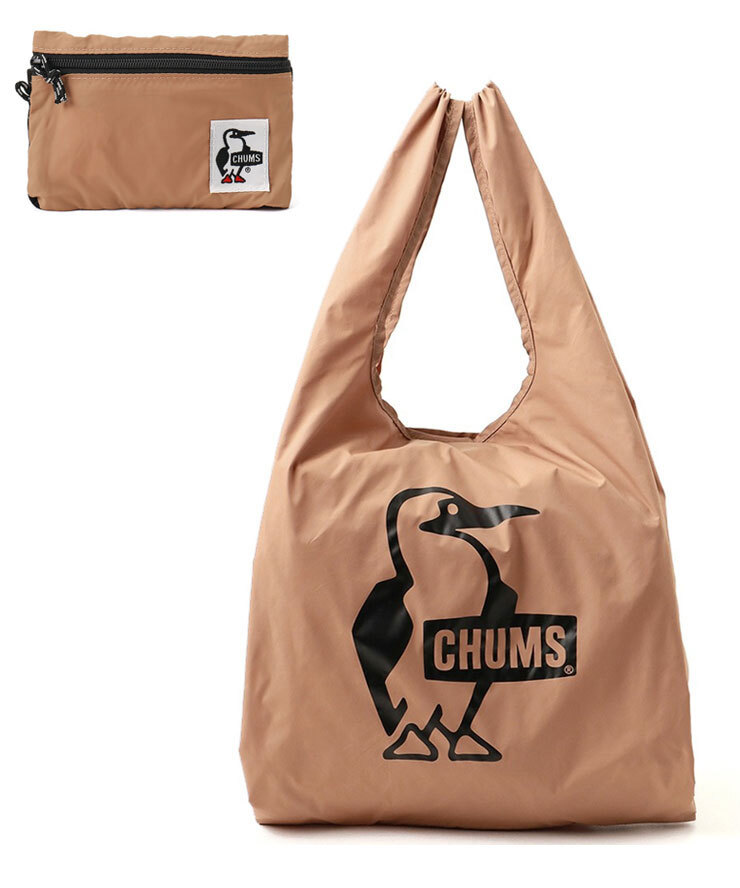 <ベージュ(B001)>CHUMS チャムス ブービーコインケースエコバッグ CH60-3940 コインケース 小銭入れ 財布 トートバッグ エコバッグ拍卖