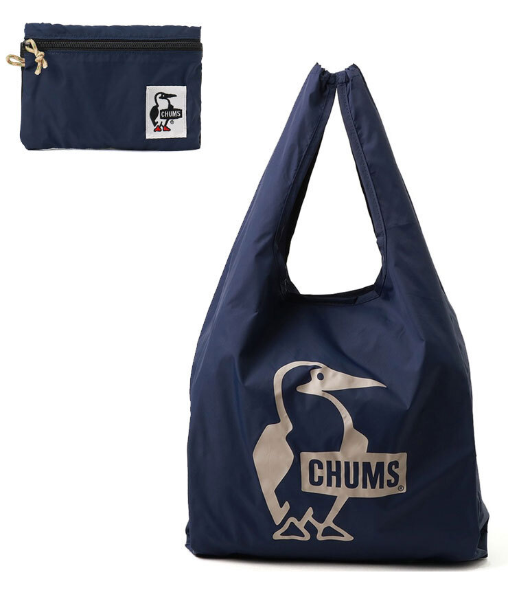 <ネイビー(N001)>CHUMS チャムス ブービーコインケースエコバッグ CH60-3940 コインケース 小銭入れ 財布 トートバッグ エコバッグ拍卖