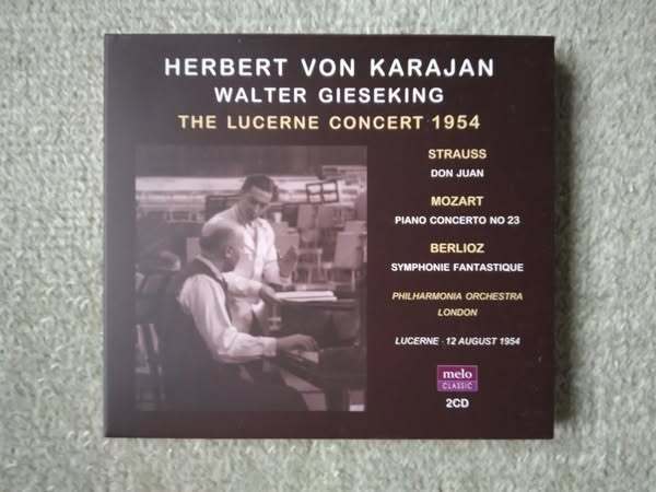 即♪メロクラ新譜:ルツェルンのカラヤン(1954/8/12)ギーゼキングとのK488(^^♪2CD拍卖