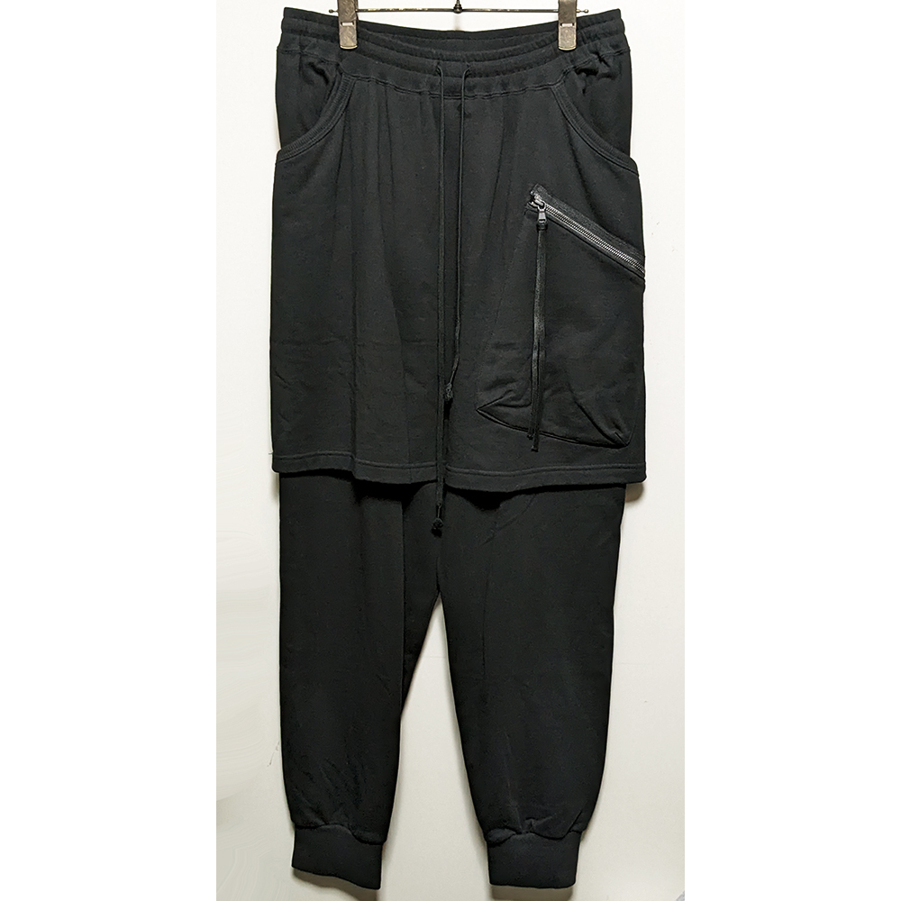 The Viridi-anne エプロンレイヤード スウェットリブイージーパンツ サイズ不明L以上 美品 ジョッパーズ サルエル ヴィリジアン拍卖