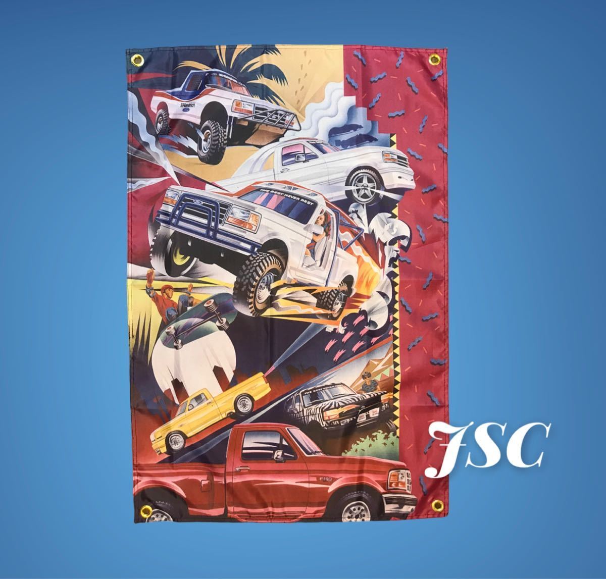 トラック フラッグ 4x4 USDM フォード タコマ シボレー 北米 US 雑貨 ハイラックス ダットサン F10 C10 キャンプ スケボー アメリカ BA82拍卖