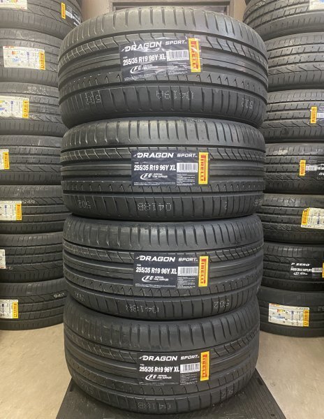 【法人宛限定送料無料】PRDM-39 PIRELLI 255/35R19 96Y XL DRAGON SPORT 4本セット 2022年製拍卖
