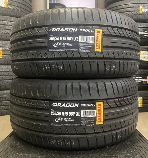 【法人宛限定送料無料】PRM35R19-70 PIRELLI 255/35R19 96Y XL DRAGON SPORT 2本セット 2022年製拍卖