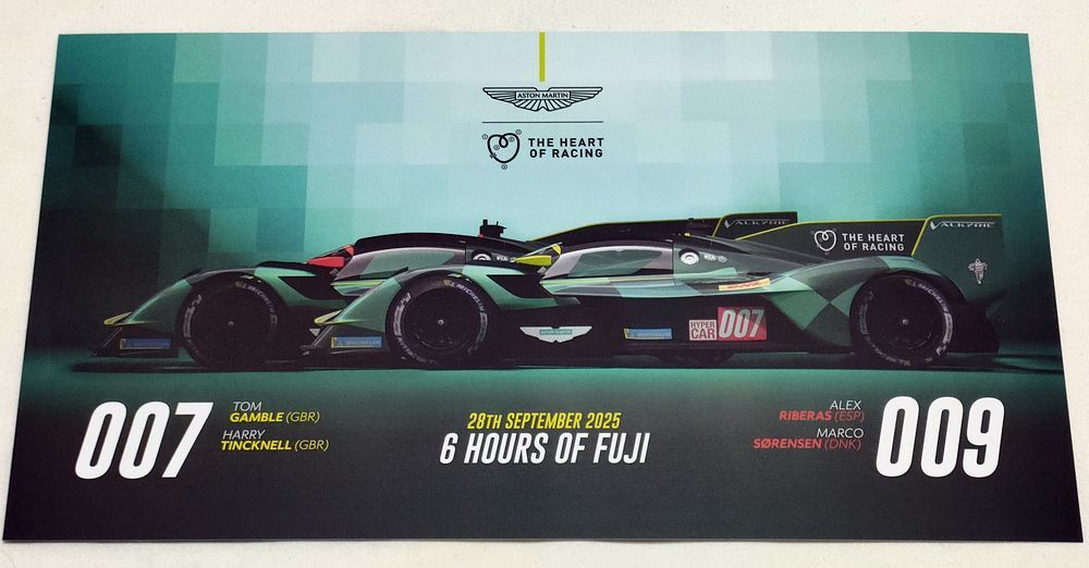 ドライバーカード WEC 2025 Aston Martin Valkyrie THE HEART OF RACING 富士6時間 アストンマーティン・ヴァルキリー 拍卖