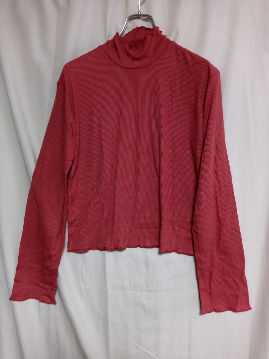 13284 ★★ メロウフリル リブカットソー ハイネック拍卖