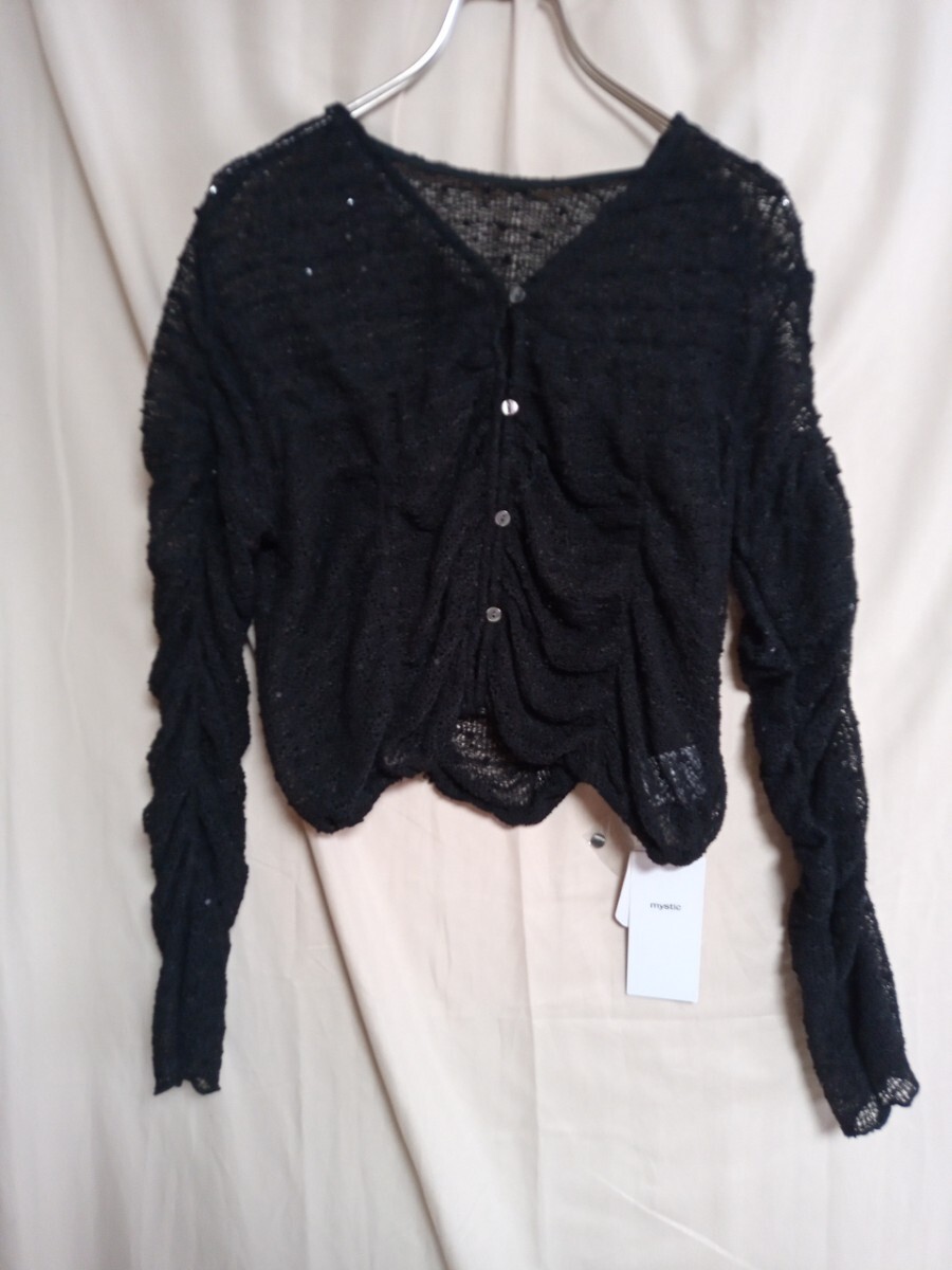 4299 ★★ Mystic シャイニーギャザーカーディ 黒 新品 定価7590円拍卖