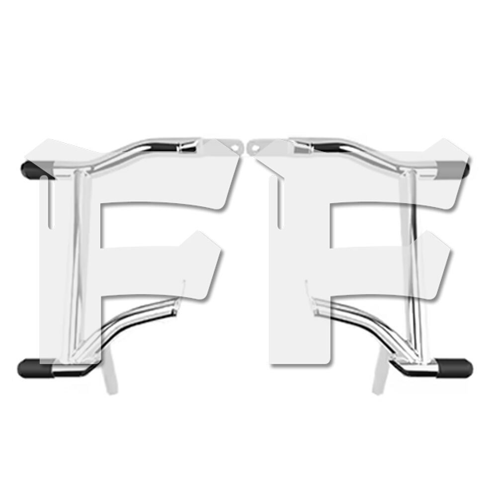 送料無料● ハーレー ツーリング ストリート ロード 09-24 リア サドルバッグ ガード ブラケット クローム 車体保護 オートバイ拍卖