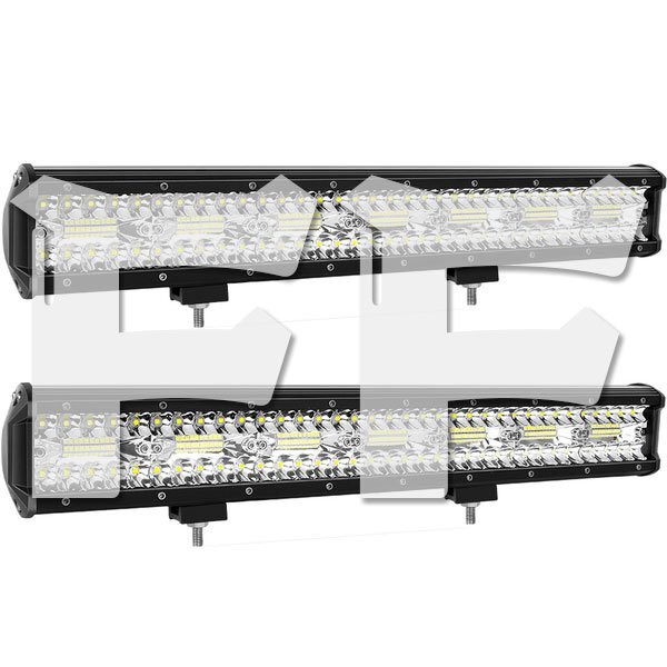 送料無料.. 20インチ LED ワークライト 作業灯 420W 6500K ホワイト 照明 トラック SUV ボート 建設機械 12V/24V兼用 SM420W 2個 新品拍卖