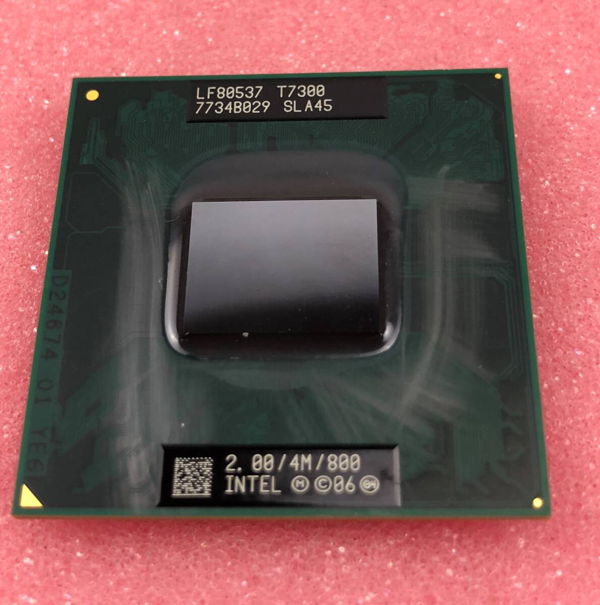 【中古パーツ】複数購入可 CPU Intel Core 2 Duo T7300 2.0GHz SLA45 Socket P 2コア2スレッド動作品 ノートパソコン用拍卖